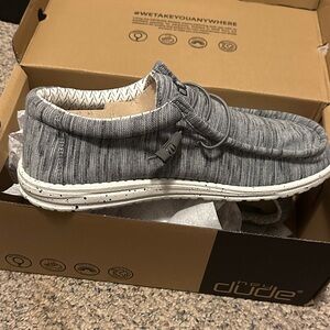 Hey Dude Men's Charcoal Slip-On Loafers